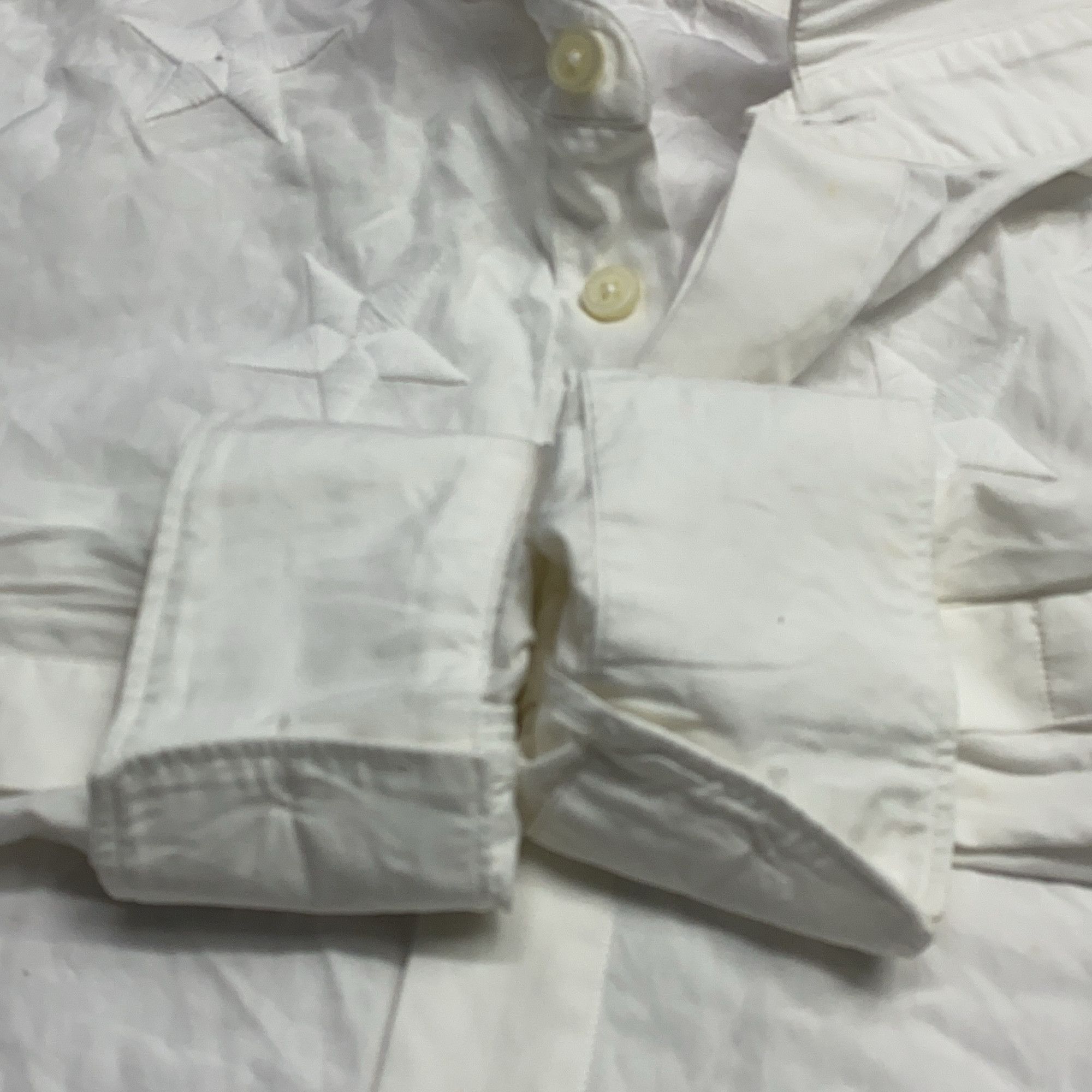 Givenchy Givenchy White Star Embroidery Shirt US S Size US S / EU 44-46 / 1 - 11 Thumbnail