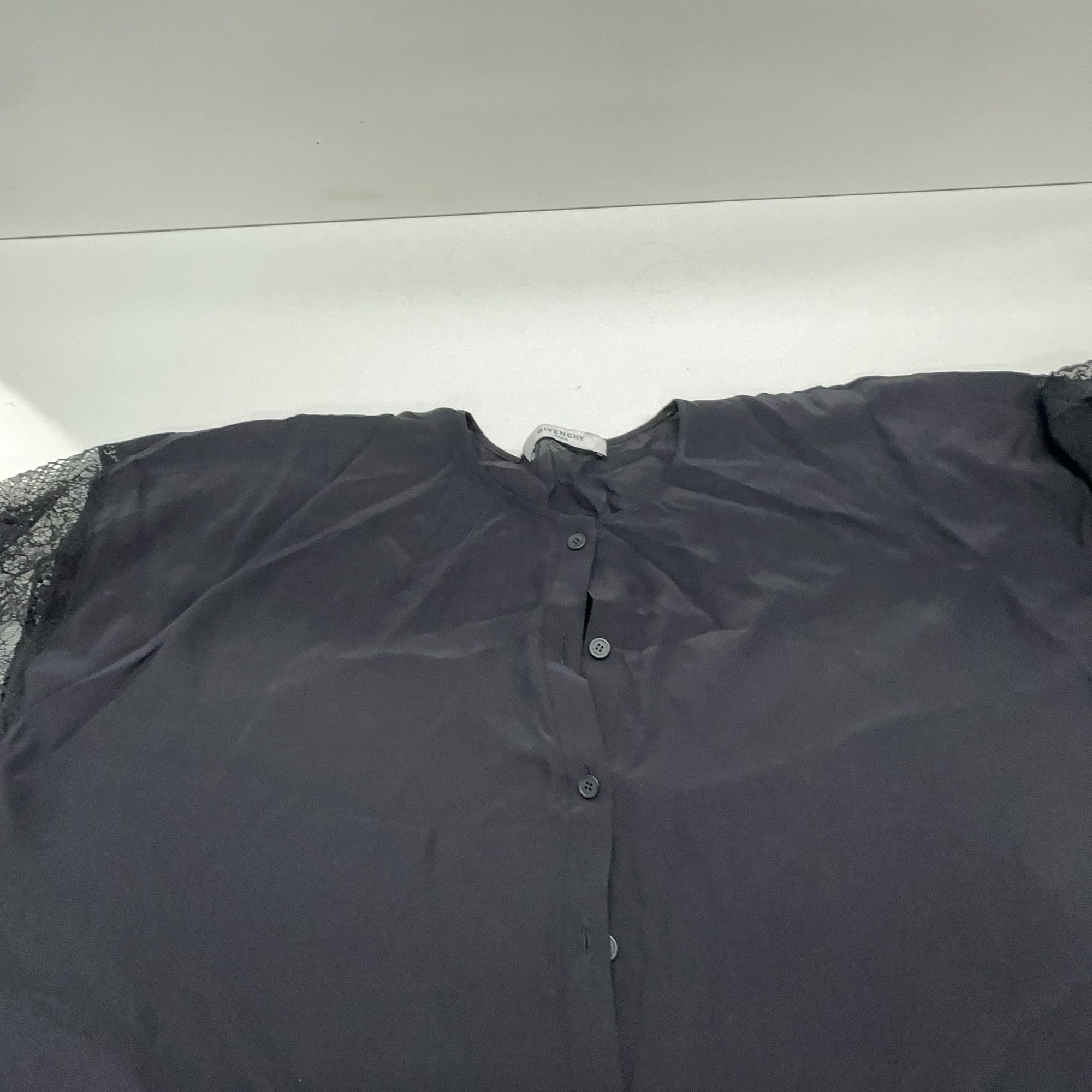 Givenchy Givenchy Black Silk Lace Blouse Size 36 Size XS / US 0-2 / IT 36-38 - 6 Thumbnail