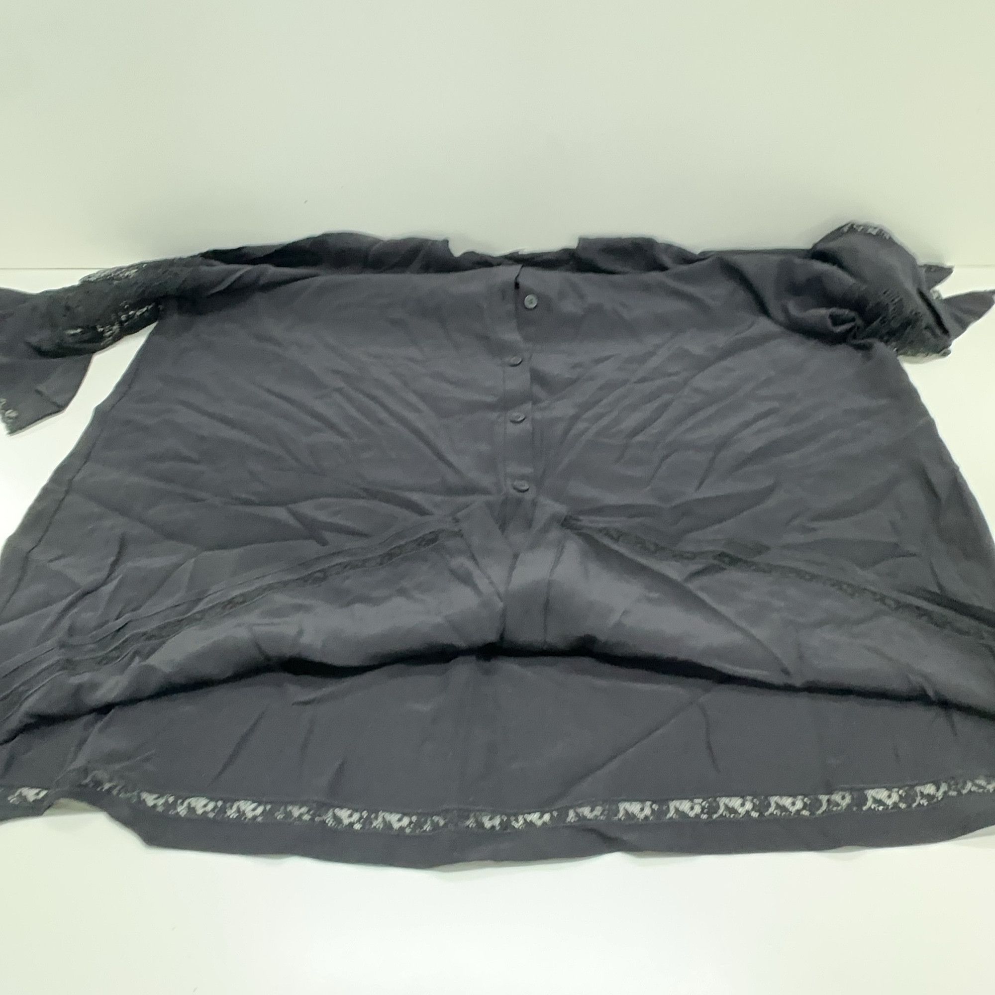 Givenchy Givenchy Black Silk Lace Blouse Size 36 Size XS / US 0-2 / IT 36-38 - 9 Thumbnail