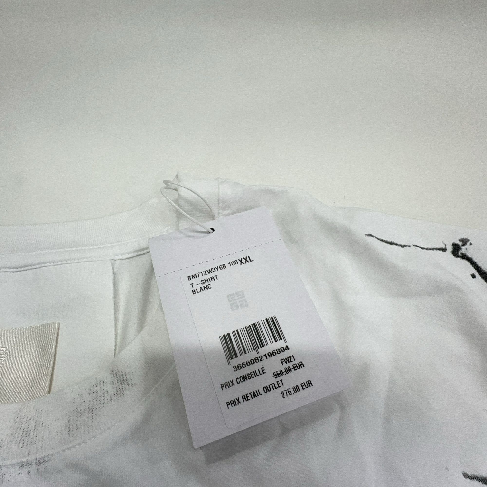 Givenchy Givenchy Brush Print T-Shirt Size XXL Size US XXL / EU 58 / 5 - 4 Thumbnail