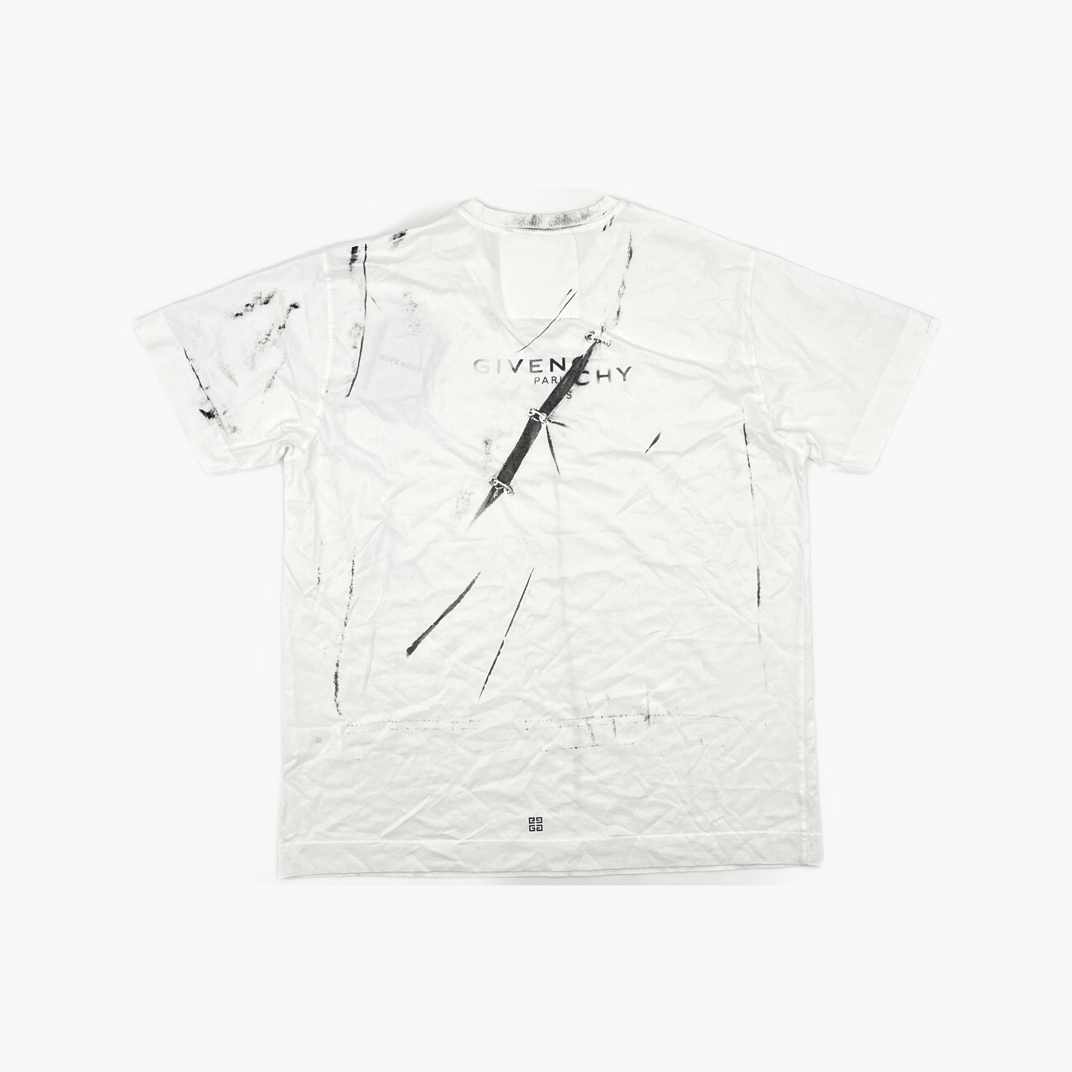Givenchy Givenchy Brush Print T-Shirt Size XXL Size US XXL / EU 58 / 5 - 2 Thumbnail