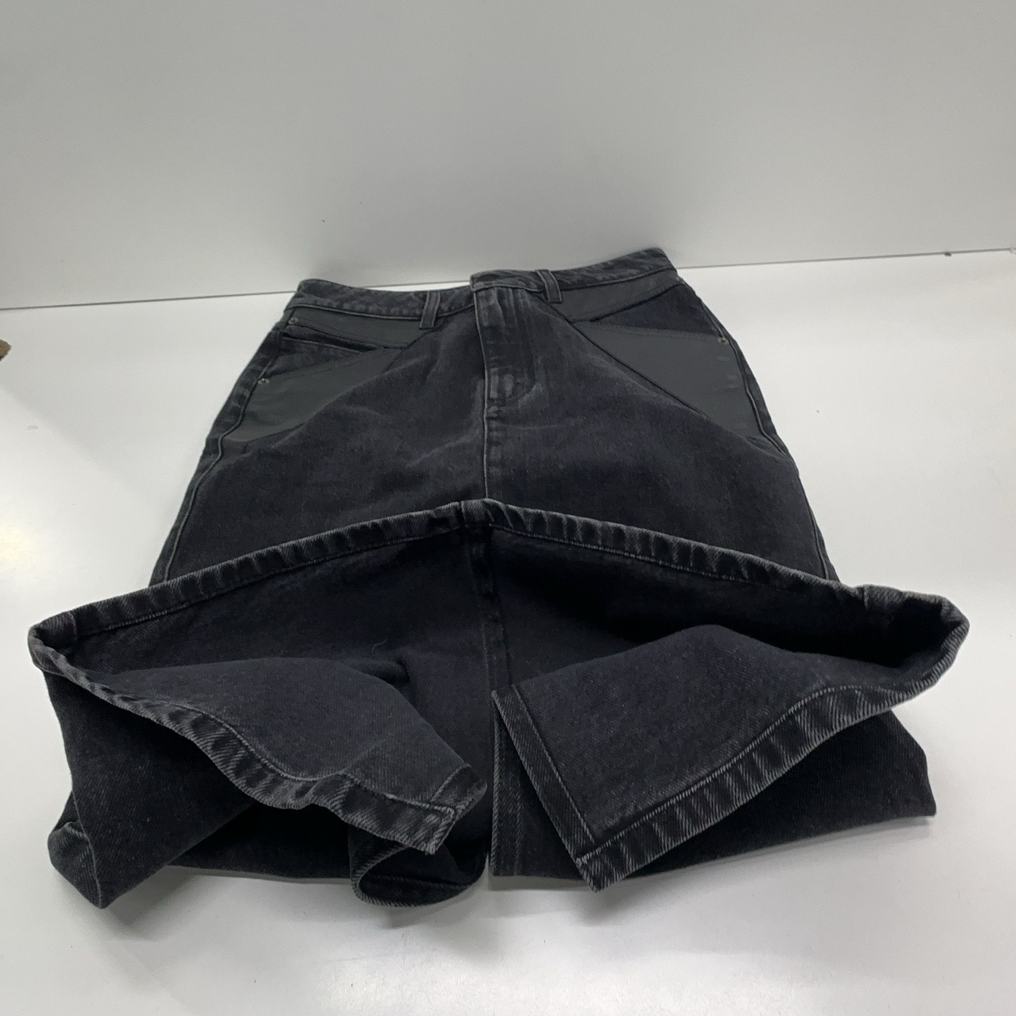 Givenchy Givenchy Leather Trim Midi Skirt Size 36 Size 25" / US 0 / IT 36 - 10 Thumbnail