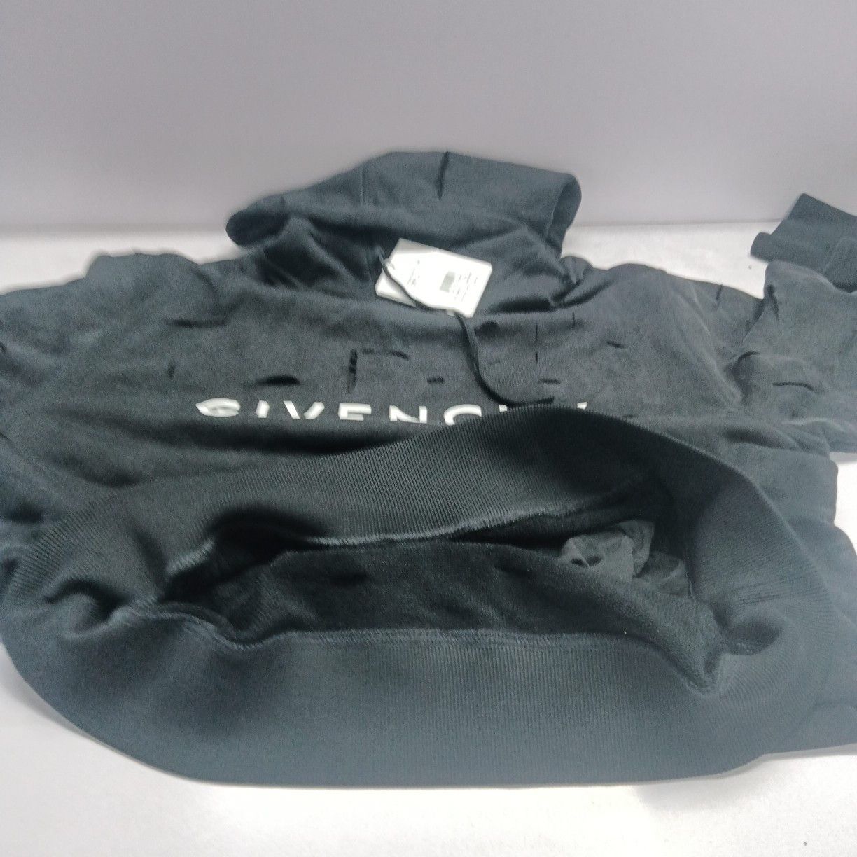 Givenchy Givenchy Distressed Logo Hoodie Size XXL Size US XXL / EU 58 / 5 - 17 Thumbnail