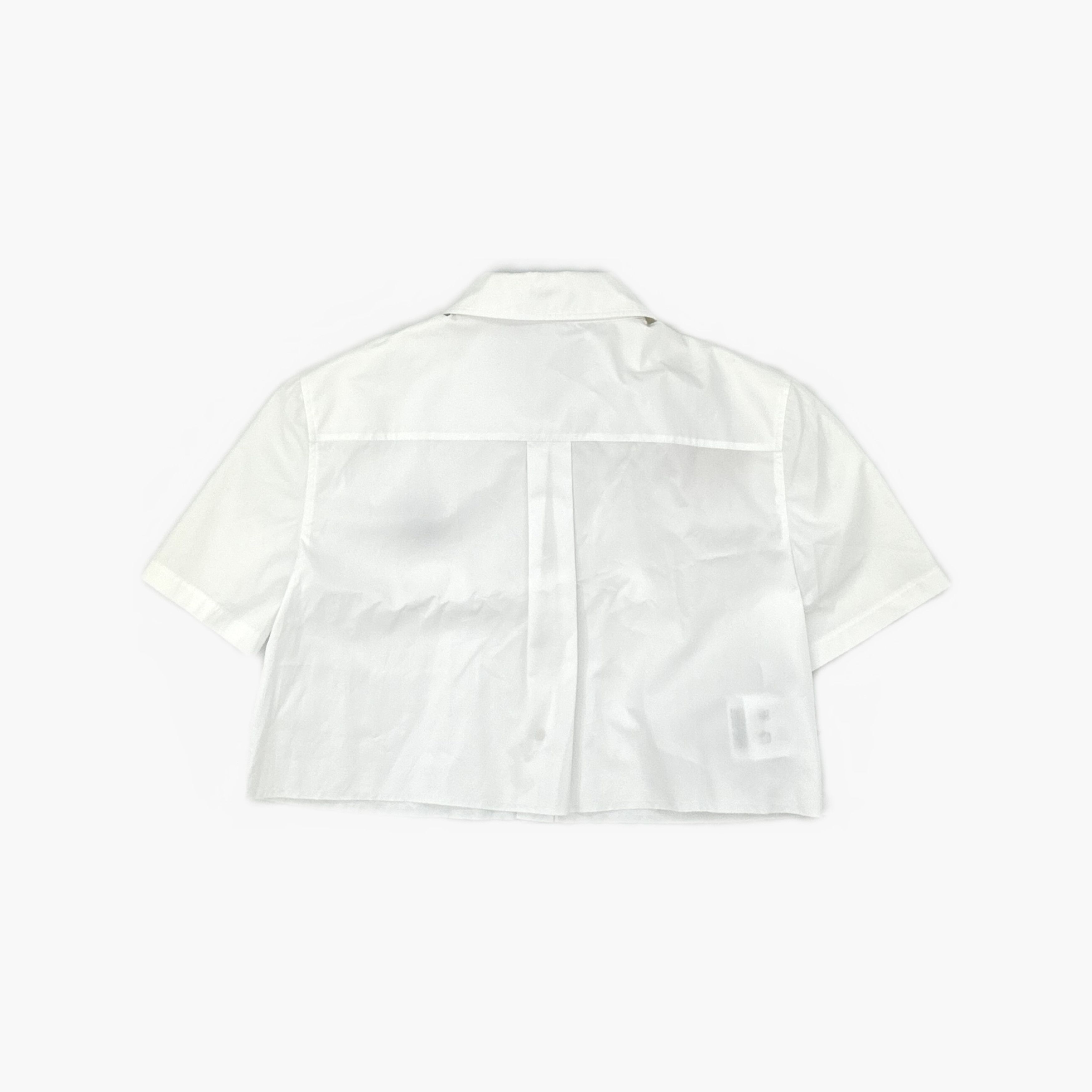 Miu Miu Miu Miu Logo Popeline Button Up Shirt IT 40 Size S / US 4 / IT 40 - 2 Thumbnail