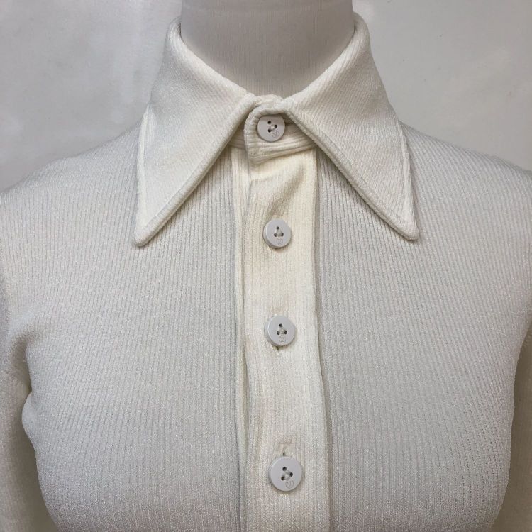 Louis Vuitton Louis Vuitton Ribbed Knit Polo Top Size XS Size XS / US 0-2 / IT 36-38 - 5 Thumbnail