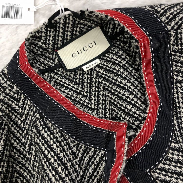 Gucci Gucci Herringbone Wool Blend Coat Size 42 Size M / US 6-8 / IT 42-44 - 6 Thumbnail