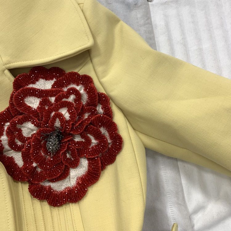 Gucci Gucci Floral Brooch Belted Coat Size 36 Size XS / US 0-2 / IT 36-38 - 8 Thumbnail
