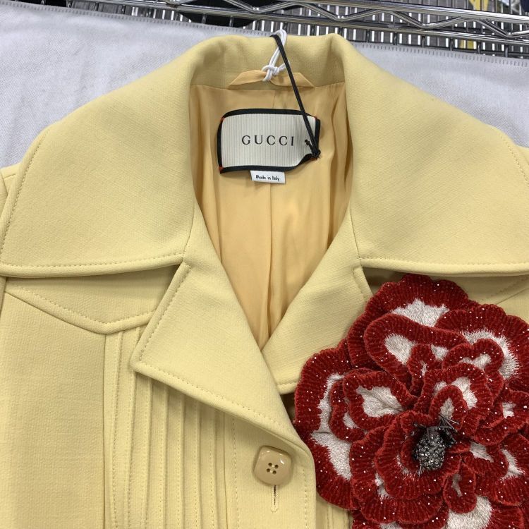 Gucci Gucci Floral Brooch Belted Coat Size 36 Size XS / US 0-2 / IT 36-38 - 11 Thumbnail