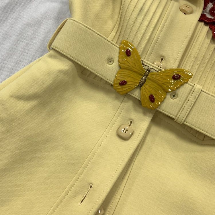 Gucci Gucci Floral Brooch Belted Coat Size 36 Size XS / US 0-2 / IT 36-38 - 7 Thumbnail