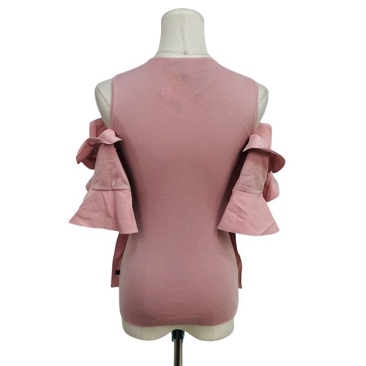 Louis Vuitton Louis Vuitton Knit Ruffle Top Size S Size S / US 4 / IT 40 - 2 Thumbnail