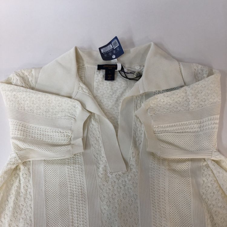 Louis Vuitton Louis Vuitton Textured Knit Polo Size L Size L / US 10 / IT 46 - 8 Thumbnail