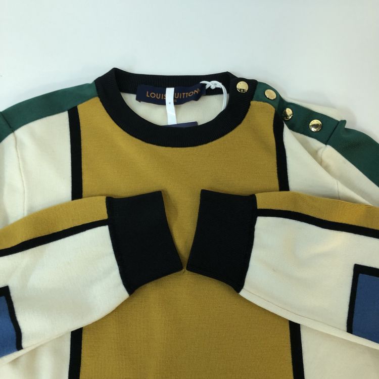 Louis Vuitton Louis Vuitton Colorblock Knit Sweater Size S Size S / US 4 / IT 40 - 8 Thumbnail