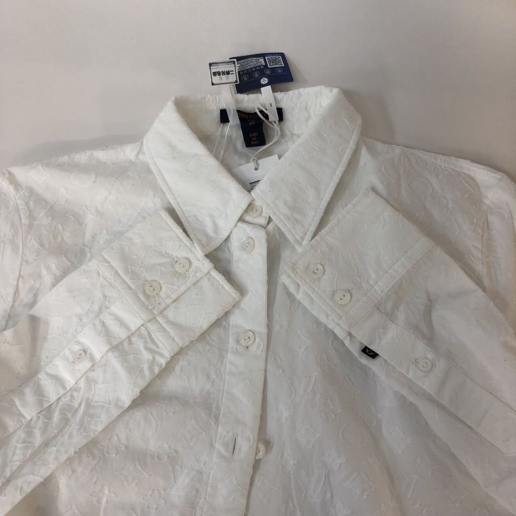 Louis Vuitton Louis Vuitton Monogram Textured Button Up Shirt Size 36 Size XS / US 0-2 / IT 36-38 - 8 Thumbnail