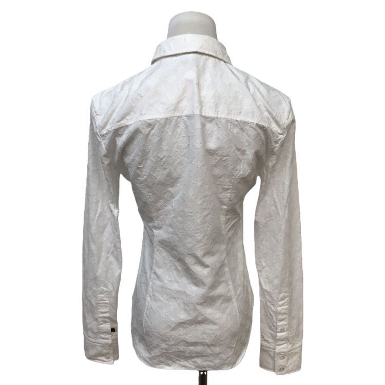 Louis Vuitton Louis Vuitton Monogram Textured Button Up Shirt Size 36 Size XS / US 0-2 / IT 36-38 - 2 Thumbnail