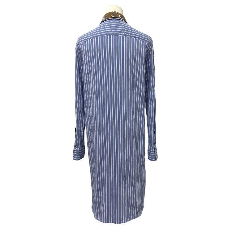 Louis Vuitton Louis Vuitton Monogram Collar Striped Shirt Dress Size 36 Size XS / US 0-2 / IT 36-38 - 2 Thumbnail