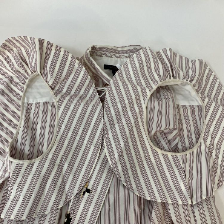 Louis Vuitton Louis Vuitton Striped Tie Neck Blouse Size 38 Size XS / US 0-2 / IT 36-38 - 8 Thumbnail