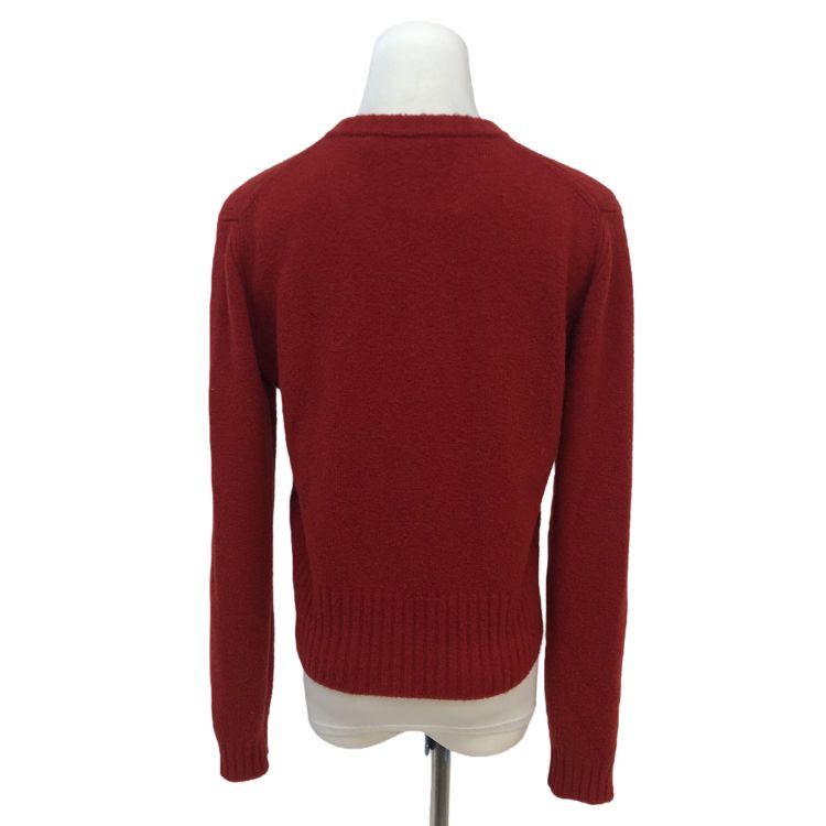 Louis Vuitton Louis Vuitton Red Knit Cardigan Size S Size S / US 4 / IT 40 - 2 Thumbnail
