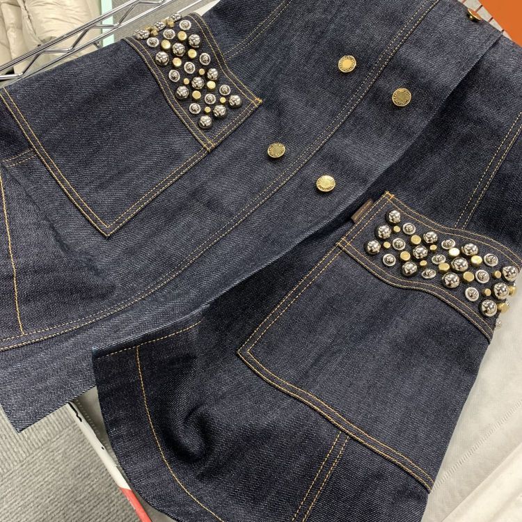 Louis Vuitton Louis Vuitton Studded Denim Dress Size 36 Size XS / US 0-2 / IT 36-38 - 6 Thumbnail