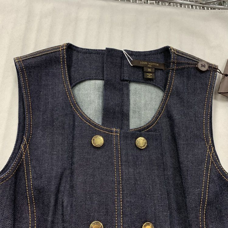 Louis Vuitton Louis Vuitton Studded Denim Dress Size 36 Size XS / US 0-2 / IT 36-38 - 9 Thumbnail