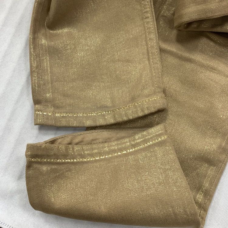 Louis Vuitton Louis Vuitton Gold Metallic Pants Size 38 Size 27" / US 4 / IT 40 - 7 Thumbnail