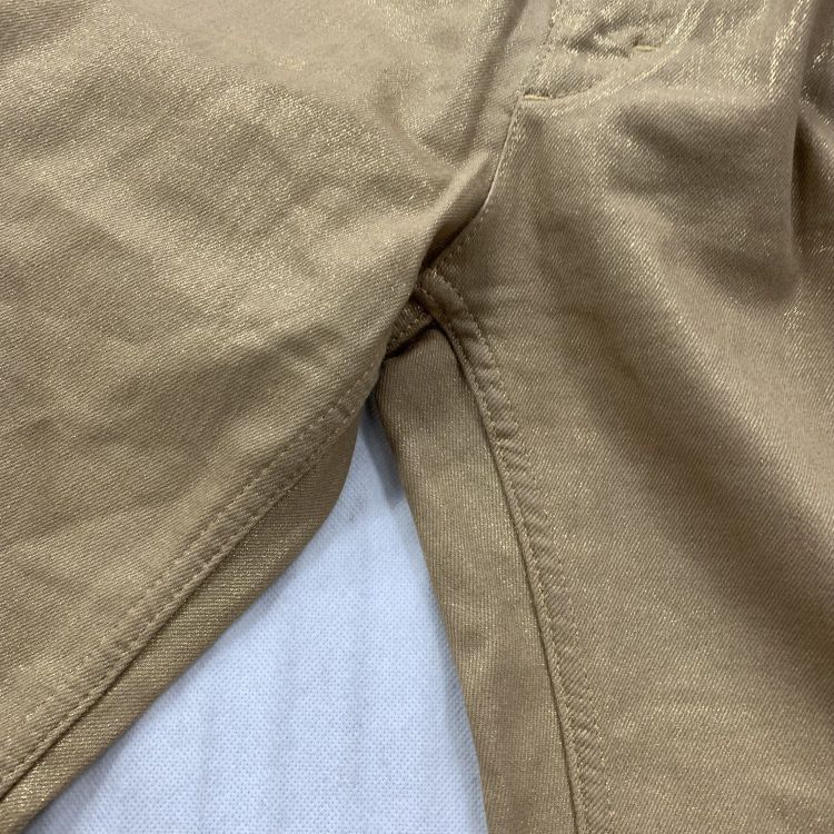 Louis Vuitton Louis Vuitton Gold Metallic Pants Size 38 Size 27" / US 4 / IT 40 - 6 Thumbnail