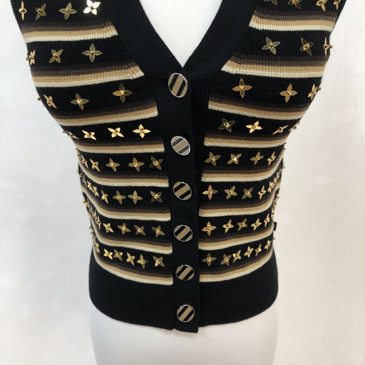 Louis Vuitton Louis Vuitton Embellished Knit Vest Size XS Size XS / US 0-2 / IT 36-38 - 5 Thumbnail
