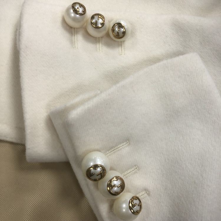 Gucci Gucci Pearl GG Button Wool Coat Size 36 Size XS / US 0-2 / IT 36-38 - 6 Thumbnail