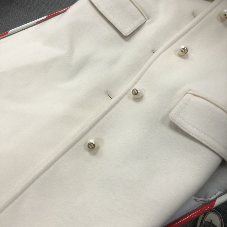 Gucci Gucci Pearl GG Button Wool Coat Size 36 Size XS / US 0-2 / IT 36-38 - 8 Thumbnail