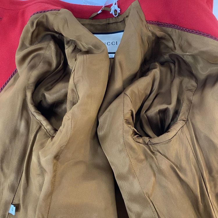 Gucci Gucci Red Wool Coat Size 40 Size S / US 4 / IT 40 - 9 Thumbnail