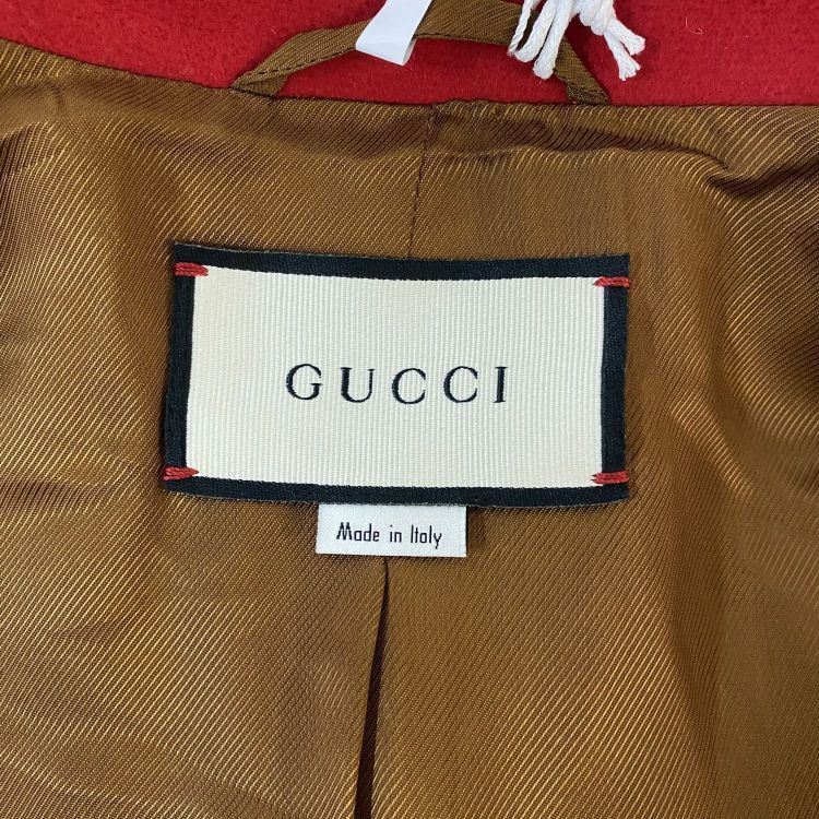 Gucci Gucci Red Wool Coat Size 40 Size S / US 4 / IT 40 - 3 Thumbnail