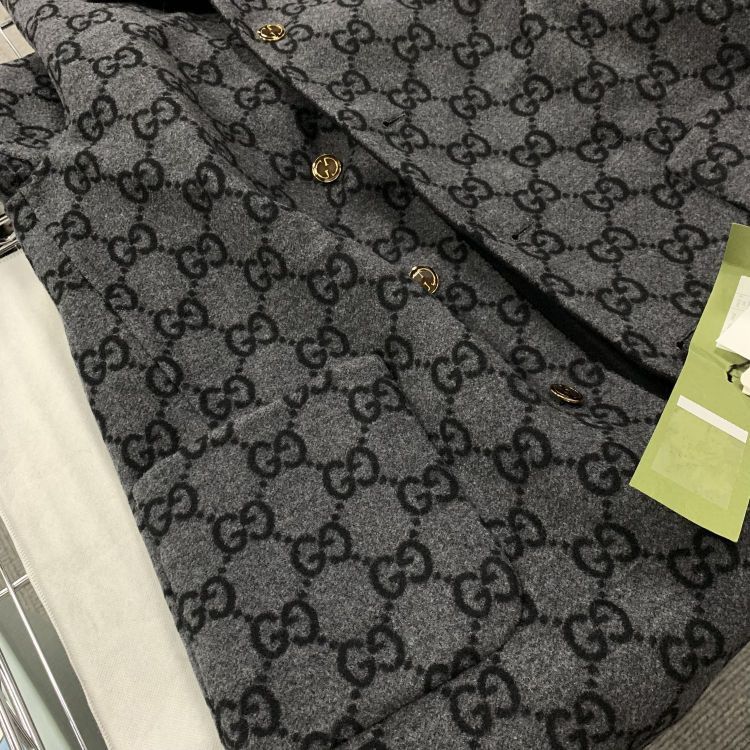 Gucci Gucci GG Monogram Wool Coat Size IT 42 Size M / US 6-8 / IT 42-44 - 8 Thumbnail