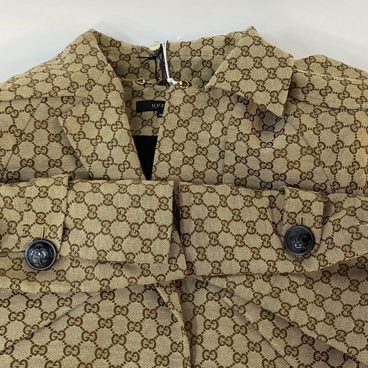 Gucci Gucci Monogram Trench Coat Size 42 Size M / US 6-8 / IT 42-44 - 10 Thumbnail