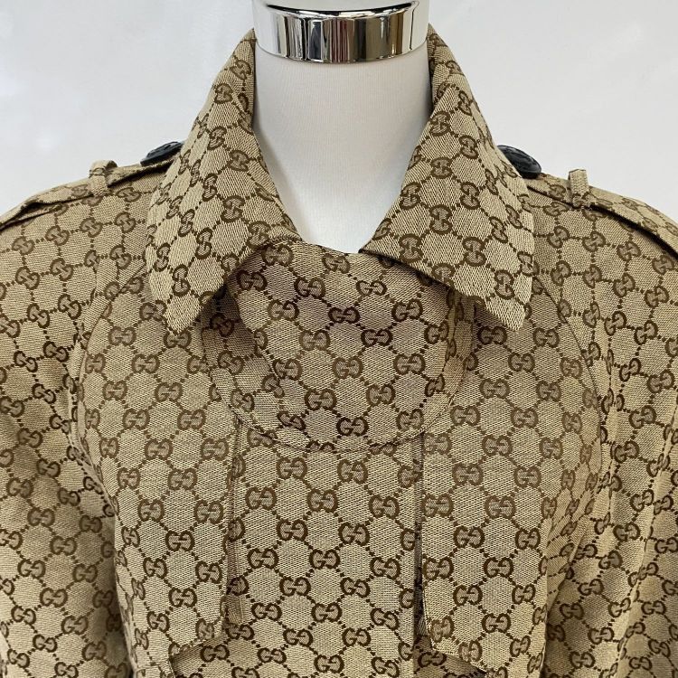 Gucci Gucci Monogram Trench Coat Size 42 Size M / US 6-8 / IT 42-44 - 6 Thumbnail