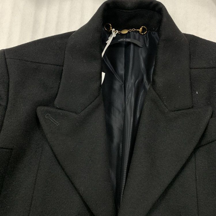 Gucci Gucci Black Wool Belted Coat Size 40 Size S / US 4 / IT 40 - 8 Thumbnail