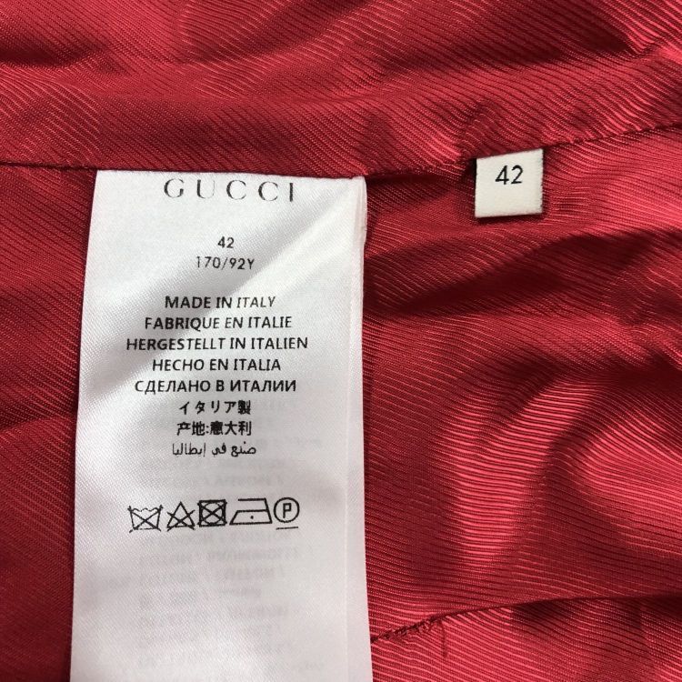 Gucci Gucci Red Wool Trim Coat Size 42 Size M / US 6-8 / IT 42-44 - 4 Thumbnail