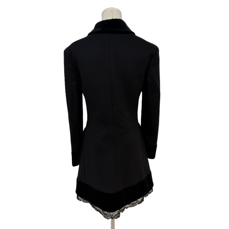 Gucci Gucci Velvet Trim Wool Coat Size 42 Size M / US 6-8 / IT 42-44 - 2 Thumbnail