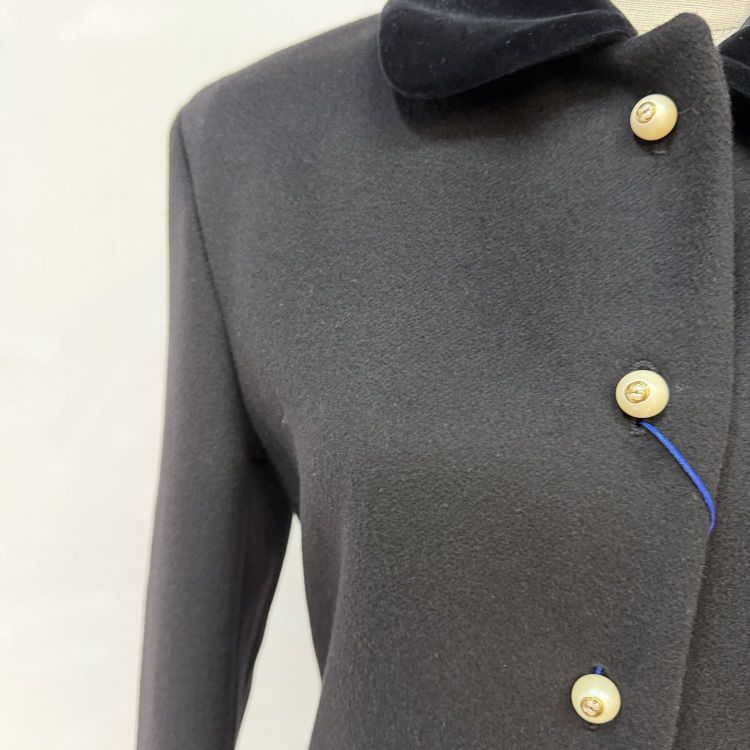 Gucci Gucci Velvet Trim Wool Coat Size 42 Size M / US 6-8 / IT 42-44 - 9 Thumbnail