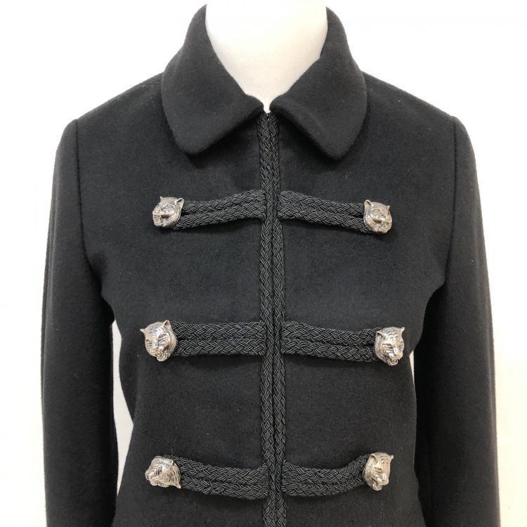 Gucci Gucci Feline Head Wool Coat Size 38 Size XS / US 0-2 / IT 36-38 - 7 Thumbnail