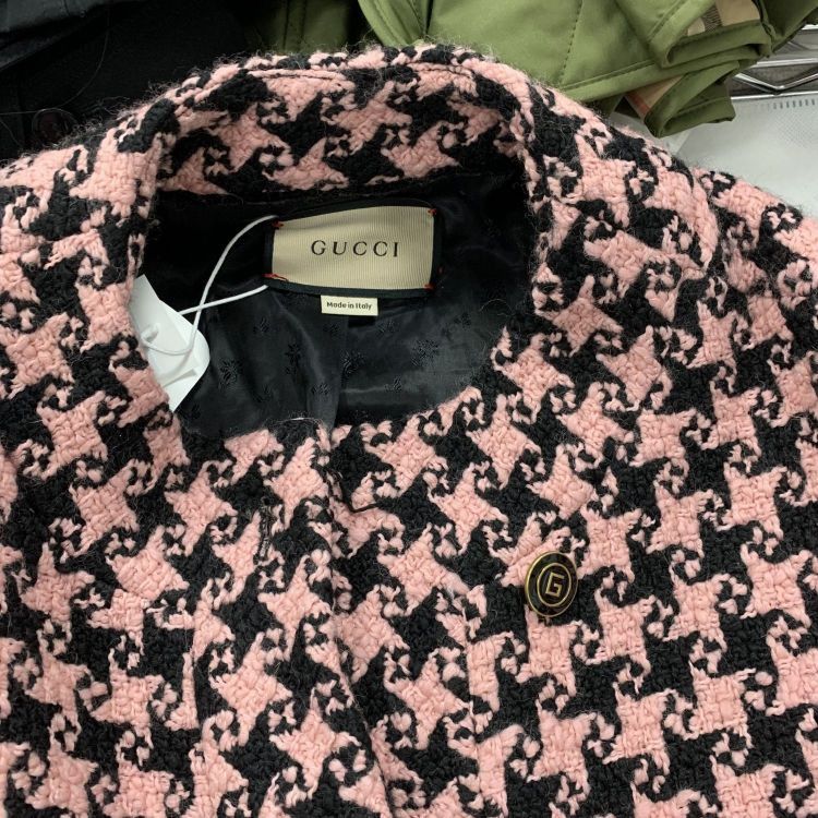 Gucci Gucci Houndstooth Wool Coat Size 38 Size XS / US 0-2 / IT 36-38 - 7 Thumbnail