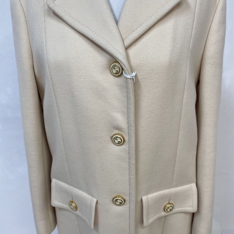 Gucci Gucci Beige Wool Coat Size 36 Size XS / US 0-2 / IT 36-38 - 5 Thumbnail
