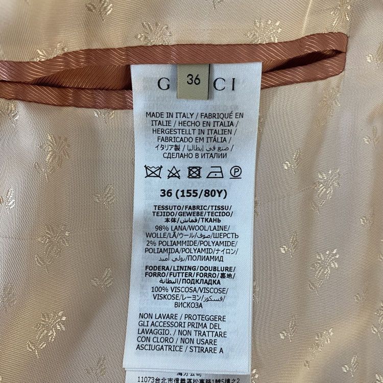 Gucci Gucci Beige Wool Coat Size 36 Size XS / US 0-2 / IT 36-38 - 4 Thumbnail