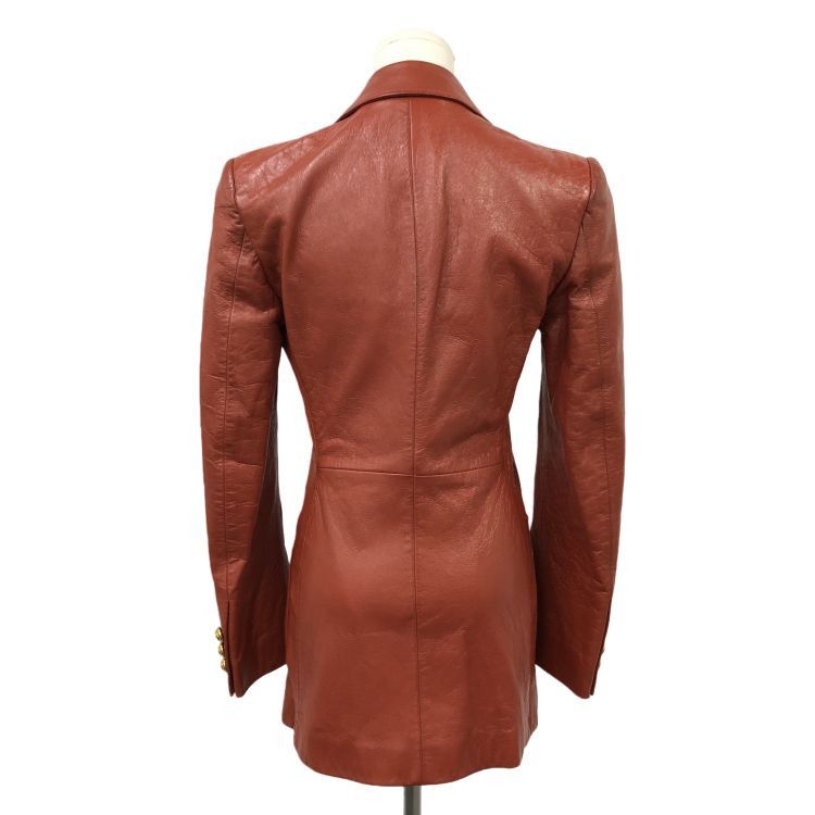 Gucci Gucci Brown Leather Jacket Size 38 Size XS / US 0-2 / IT 36-38 - 2 Thumbnail