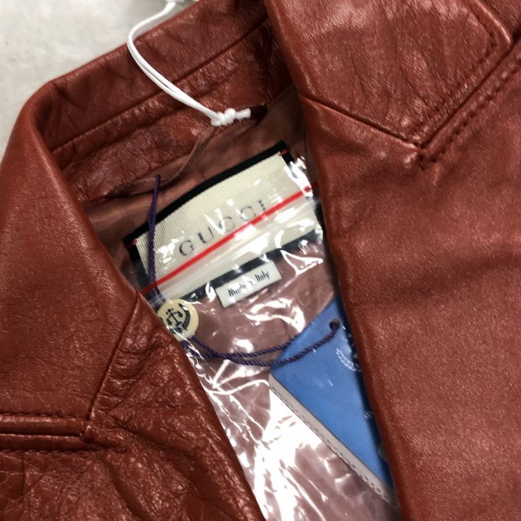 Gucci Gucci Brown Leather Jacket Size 38 Size XS / US 0-2 / IT 36-38 - 6 Thumbnail