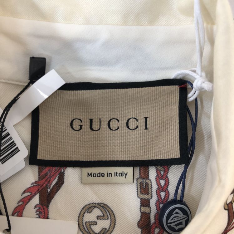 Gucci Gucci Chain Print Silk Button Up Size 36 Size XS / US 0-2 / IT 36-38 - 3 Thumbnail