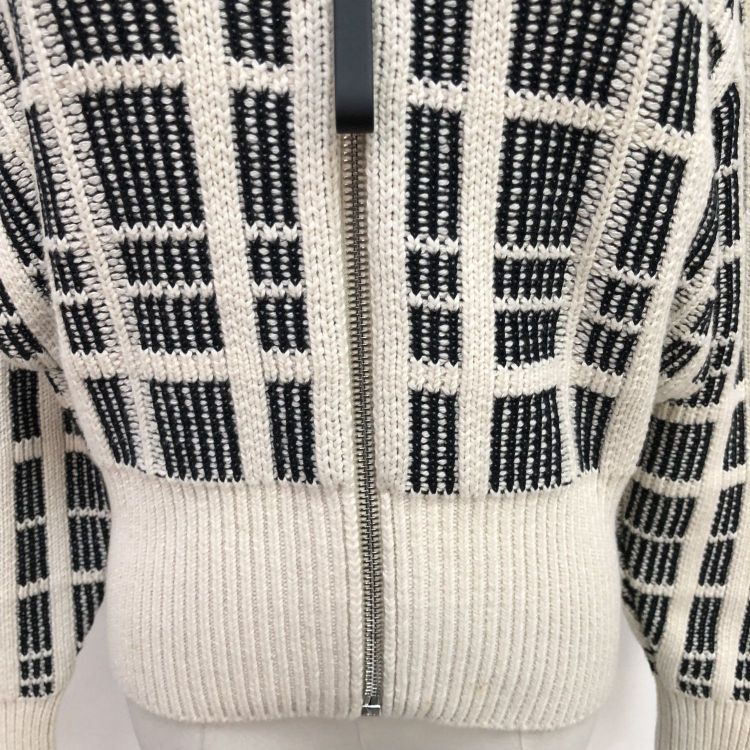Louis Vuitton Louis Vuitton Grid Zip-Up Knit Jacket Size S Size US S / EU 44-46 / 1 - 8 Thumbnail