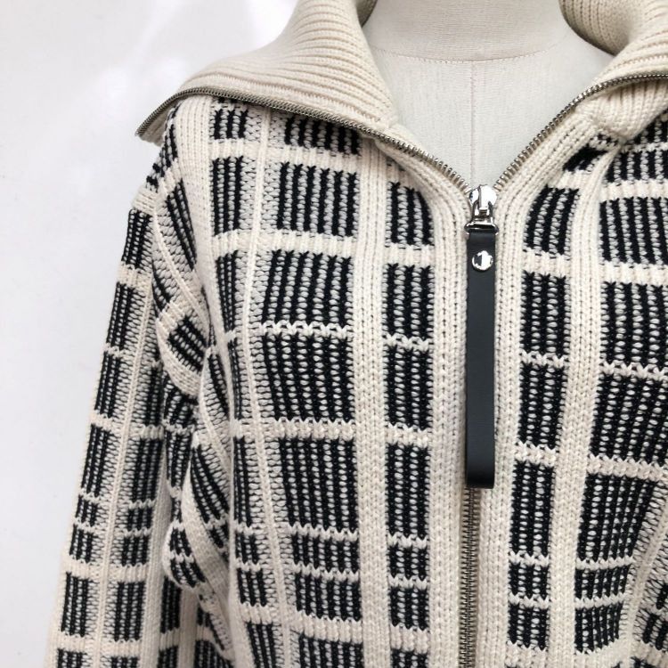Louis Vuitton Louis Vuitton Grid Zip-Up Knit Jacket Size S Size US S / EU 44-46 / 1 - 7 Thumbnail