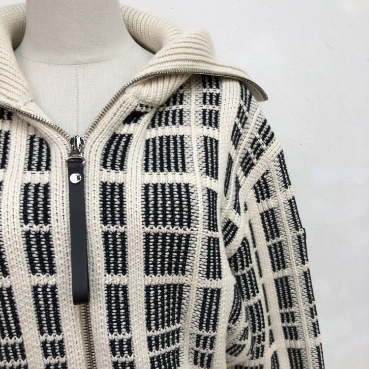 Louis Vuitton Louis Vuitton Grid Zip-Up Knit Jacket Size S Size US S / EU 44-46 / 1 - 6 Thumbnail