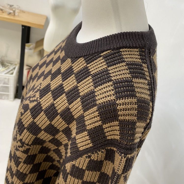 Louis Vuitton Louis Vuitton Damier Checkered Sweater Size L Size US L / EU 52-54 / 3 - 7 Thumbnail