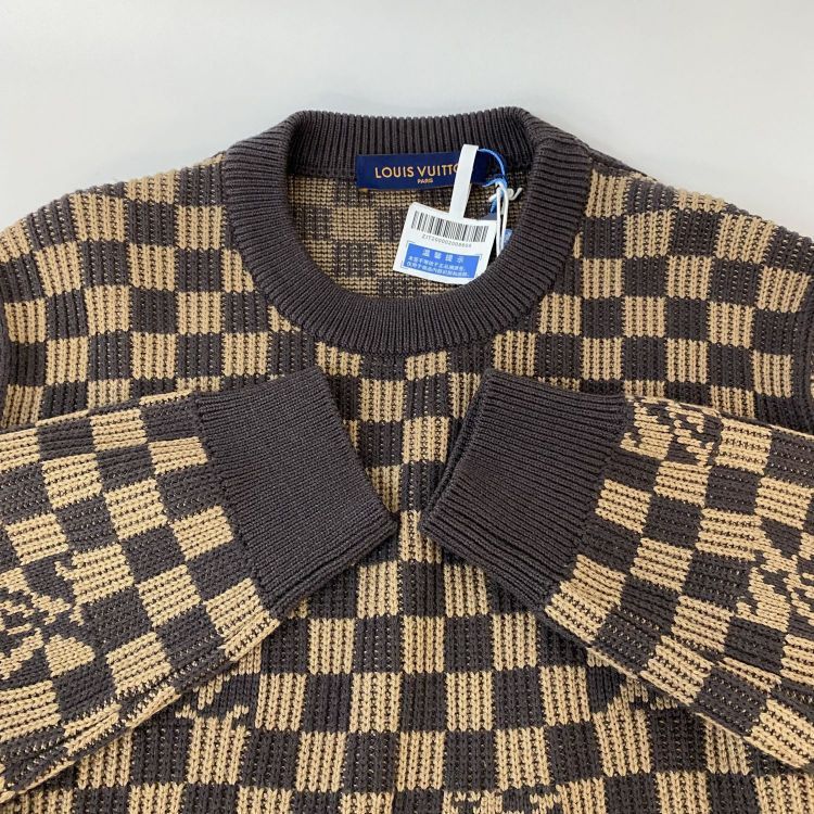 Louis Vuitton Louis Vuitton Damier Checkered Sweater Size L Size US L / EU 52-54 / 3 - 9 Thumbnail