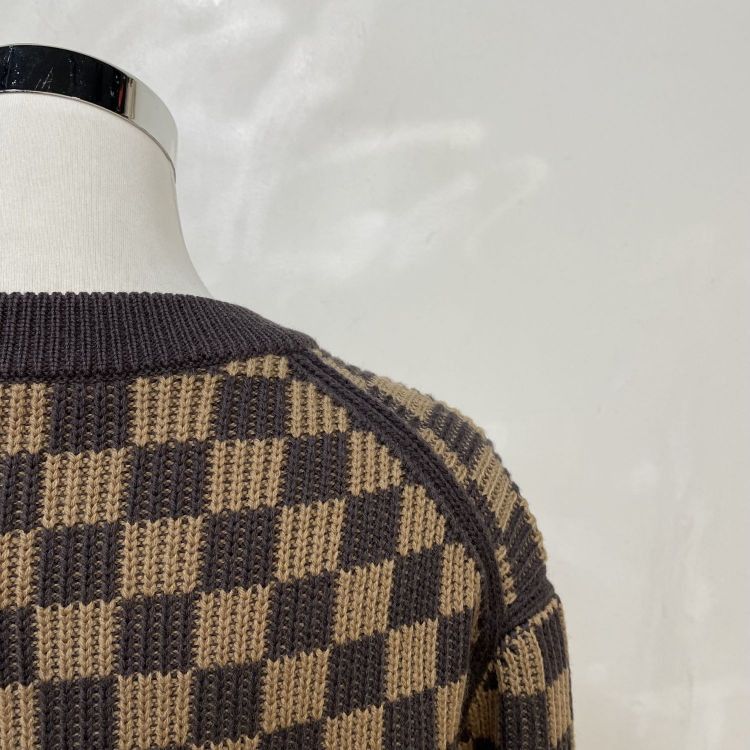 Louis Vuitton Louis Vuitton Damier Checkered Sweater Size L Size US L / EU 52-54 / 3 - 8 Thumbnail